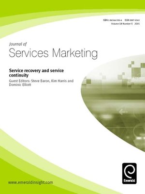 cover image of Journal of Services Marketing, Volume 19, Issue 5